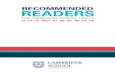 RECOMMENDED READERS
