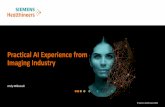 Practical AI Experience from Imaging Industry