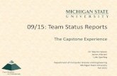 09/15: Team Status Reports