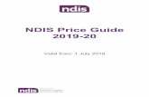NDIS Price Guide 2019-20 v1