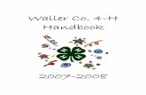 Waller Co. 4-H Handbook