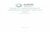 Quality Improvement Progress report and QIP 2020