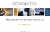 Making Sense of Powder Metallurgy - Granta Design