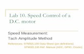 Lab 10. Speed Control of a D.C. motor