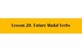 Lesson 20. Future Modal Verbs - jkmentorslibrary.weebly.com