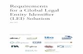 Requirements for a Global Legal Entity Identifier (LEI) Solution - GFMA