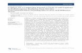 Evidence for a Connection between COVID-19 and Exposure to ...