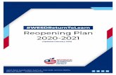 #WESDReturnToLearn Reopening Plan 2020-2021