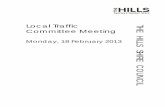 Local Traffic Committee Meeting - thehills.nsw.gov.au