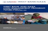 WEST BANK AND GAZA CIVIC ENGAGEMENT PROGRAM
