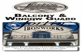 Balcony WindoW Guard - Fortin Ironworks
