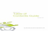 Flare Table of Contents Guide - MadCap Software