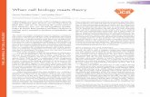 When cell biology meets theory - RU Press