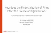 How does the Financialization of Firms affect the Course ...