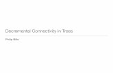 Decremental Connectivity in Trees - Algorithms for Massive Data Sets