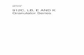 912C, LB, E AND K Granulator Series
