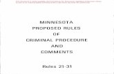 MINNESOTA PROPOSED RULES - Minnesota Legislature