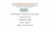 INTERSECTION OF SOLIDS Prepared by N.BHAVANI Asst. proff ...