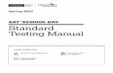 SCHOOL DAY Standard Testing Manual - Michigan