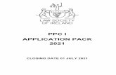 PPC I APPLICATION PACK 2021 - Law Society of Ireland