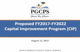 Proposed FY2017-FY2022 Capital Improvement Program (CIP)