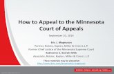 How to Appeal to the Minnesota Court of ... - Robins Kaplan