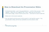 How to Download the Presentation Slides