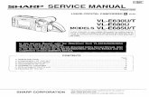 VL:E665Urr SHARP SERVICE MANUAL