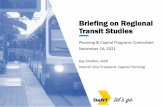Briefing on Regional Transit Studies