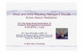 What and Why Housing Managers Should Know About Mediation