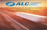 ALC SUBMISSION TO THE HVNL REVIEW CONSULTATION …