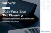 2021 Year-End Tax Planning