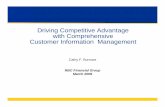 Driving Competitive Advantage with Comprehensive Customer