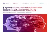 Leverage neurodiverse talent by becoming neurodiverse smart