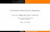 Compressive Blind Source Separation