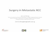 Surgery in Metastatic RCC