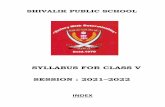 SYLLABUS FOR CLASS V SESSION : 2021