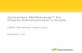 Symantec NetBackup for OracleAdministrator'sGuide