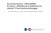 Common Health Care Abbreviations and Terminology
