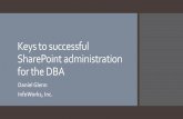 Keys to successful SharePoint administrations for the DBA
