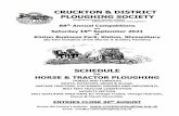 CRUCKTON & DISTRICT PLOUGHING SOCIETY