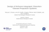 Design of Airframe-Integrated, Distortion- Tolerant ...