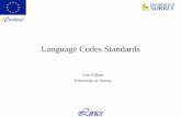 Language Codes Standards - Lirics - Loria