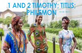 1 AND 2 TIMOTHY; TITUS; PHILEMON - Sugardoodle