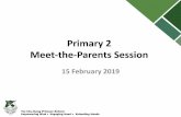 Primary 2 Meet-the-Parents Session
