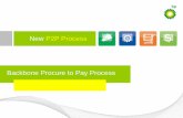 New P2P Process Backbone Procure to Pay Process
