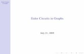 Euler Circuits in Graphs - gyu.people.wm.edu