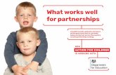 What works well for partnerships - Foundation Years