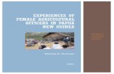 Experiences of Female Agricultural Officers in Papua New ...