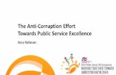 The Anti-Corruption Effort Towards Public Service Excellence